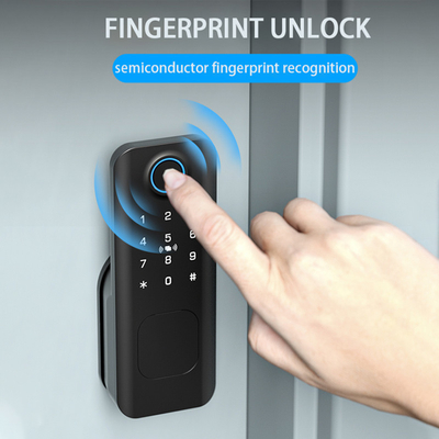 Glomarket An ninh ngoài trời Chìa khóa kỹ thuật số thông minh dấu vân tay Password Smart Rim Door Lock For Gate Front Door