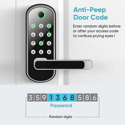 Glomarket Smart Home Security Khóa kỹ thuật số Tuya Wifi Không chìa khóa vân tay Khóa cửa thông minh sinh trắc học