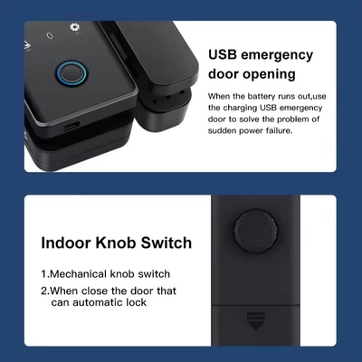 Glomarket Tuya Khóa cửa kính thông minh dấu vân tay sinh trắc học BLE Khóa điện tử thông minh Cho văn phòng Cửa kính