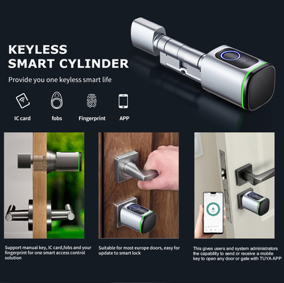 Glomarket Home Smart Door Lock Ttlock Khóa ngón tay thông minh Khóa thẻ mở khóa Chất có thể điều chỉnh Đàn Euro Smart Lock Tuya App Khóa cửa