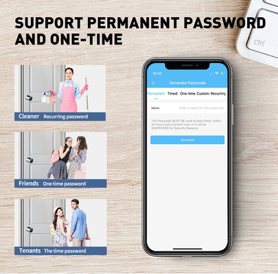 Glomarket Tuya Ttlock Smart Digital Keyless Door Lock Cylinder Combination Password &amp; Card Khóa điện tử Các thùng khóa thông minh