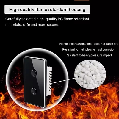 Tuya US Wifi / Zigbee Glass Cốm Nhấp Bấm Nhấp Nhấp Nhấp Nhấp Nhấp Nhấp Nhấp Nhấp 1/2/3/4 Gang Wifi Wall Switch