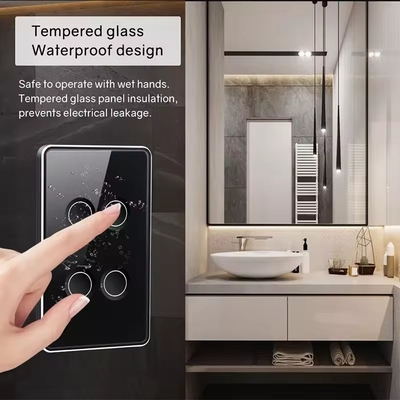Tuya US Wifi / Zigbee Glass Cốm Nhấp Bấm Nhấp Nhấp Nhấp Nhấp Nhấp Nhấp Nhấp Nhấp 1/2/3/4 Gang Wifi Wall Switch