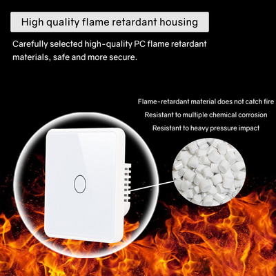 Glomarket Smart EU/UK 1-4Gang Wall Switch WIFI/Zigbee Glass Panel Light Switch Tuya Smart Switch Với Google Alexa