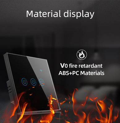 Glomarket EU 1/2/3/4 Gang Tuya Smart Switch Light Alexa Voice Control Touch Glass Wall Wireless Wifi Switch Điện