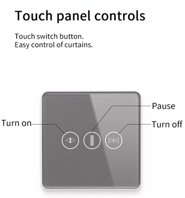 Chuyển đổi rèm cửa thông minh Wifi/Zigbee Voice Control Google Assistant Chuyển đổi màn hình cảm ứng thông minh tiêu chuẩn EU APP Chuyển đổi cửa nhà để xe