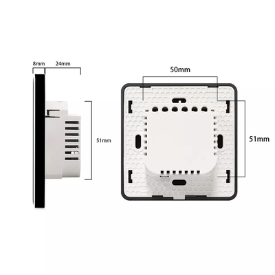 Chuyển đổi rèm cửa thông minh Wifi/Zigbee Voice Control Google Assistant Chuyển đổi màn hình cảm ứng thông minh tiêu chuẩn EU APP Chuyển đổi cửa nhà để xe