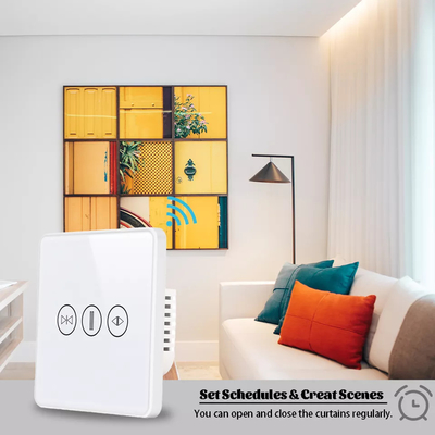 Chuyển đổi rèm cửa thông minh Wifi/Zigbee Voice Control Google Assistant Chuyển đổi màn hình cảm ứng thông minh tiêu chuẩn EU APP Chuyển đổi cửa nhà để xe