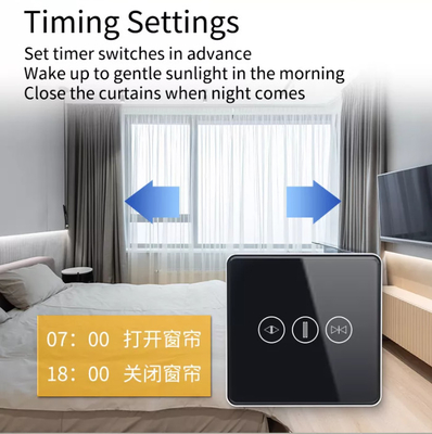 Chuyển đổi rèm cửa thông minh Wifi/Zigbee Voice Control Google Assistant Chuyển đổi màn hình cảm ứng thông minh tiêu chuẩn EU APP Chuyển đổi cửa nhà để xe