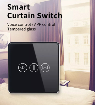 Chuyển đổi rèm cửa thông minh Wifi/Zigbee Voice Control Google Assistant Chuyển đổi màn hình cảm ứng thông minh tiêu chuẩn EU APP Chuyển đổi cửa nhà để xe