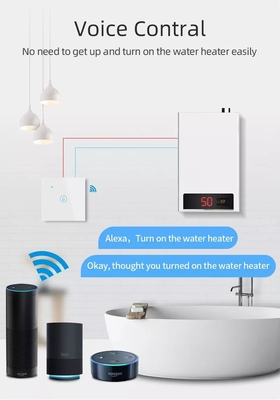 Glomarket Smart Home điều khiển từ xa bằng giọng nói bảng điều khiển cảm ứng máy sưởi nước chuyển đổi Tuya Wifi không dây nồi hơi chuyển đổi