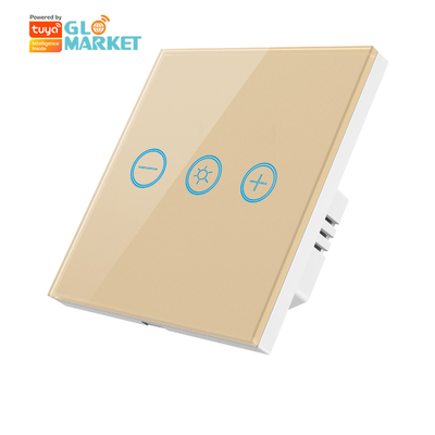 Glomarket Glass Touch Panel Tuya Wifi Bulb Điện không dây điều chỉnh từ xa ánh sáng Dimmer Touch Switch thông minh cho bóng đèn