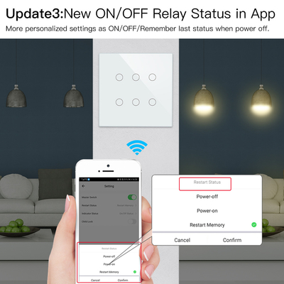 Glomarket Smart Wifi Brazil 118 * 124 Switch Làm việc với Trợ lý Google Alexa Tuya Smart Light Switch cho nhà