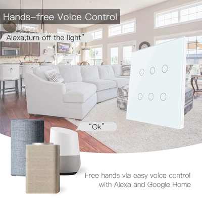 Glomarket Smart Wifi Brazil 118 * 124 Switch Làm việc với Trợ lý Google Alexa Tuya Smart Light Switch cho nhà