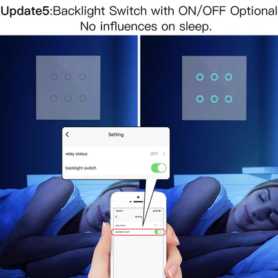 Glomarket Smart Wifi Brazil 118 * 124 Switch Làm việc với Trợ lý Google Alexa Tuya Smart Light Switch cho nhà