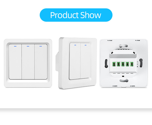Glomarket Tuya Wifi Zigbee Smart Light Switch Bấm nút Bức tường Bật 1/2/3 Gang Làm việc với Alexa Google Home