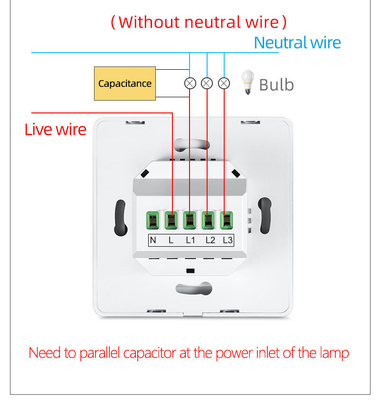 Glomarket Tuya Wifi Zigbee Smart Light Switch Bấm nút Bức tường Bật 1/2/3 Gang Làm việc với Alexa Google Home
