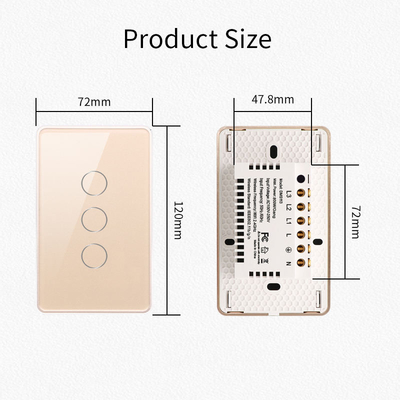Glomarket Tuya Smart Switch Wifi US Đổi tường điện Google Home Alexa Đèn đèn cảm ứng điều khiển