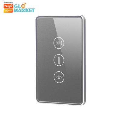 Glomarket US Tiêu chuẩn Tuya Wifi Công tắc rèm thông minh Nút cảm ứng Điều khiển bằng giọng nói Công tắc màn trập thông minh Alexa Google Home