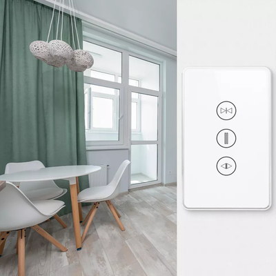 Glomarket US Tiêu chuẩn Tuya Wifi Công tắc rèm thông minh Nút cảm ứng Điều khiển bằng giọng nói Công tắc màn trập thông minh Alexa Google Home