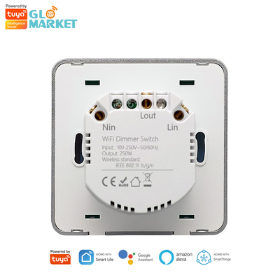 Glomarket Smart Home Dimmer Switch Tuya Zigbee Voice Control Knob Dimming Điều chỉnh độ sáng với màn hình kỹ thuật số