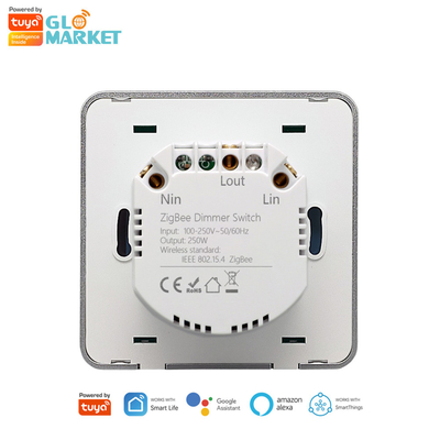 Glomarket Smart Home Dimmer Switch Tuya Zigbee Voice Control Knob Dimming Điều chỉnh độ sáng với màn hình kỹ thuật số