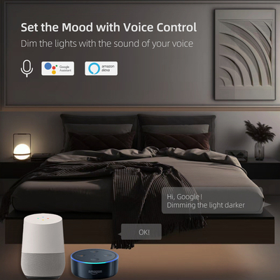 Glomarket Smart Home Dimmer Switch Tuya Zigbee Voice Control Knob Dimming Điều chỉnh độ sáng với màn hình kỹ thuật số