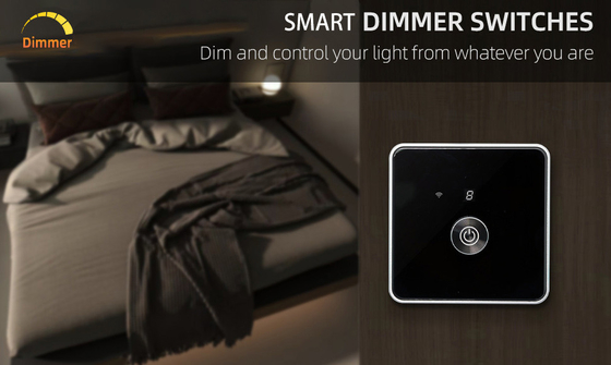 Glomarket Smart Home Dimmer Switch Tuya Zigbee Voice Control Knob Dimming Điều chỉnh độ sáng với màn hình kỹ thuật số