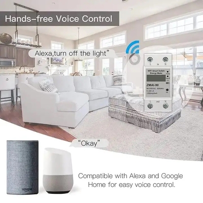 Glomarket Wifi Tuya/Smart Life App điều khiển từ xa Smart Circuit Protector Relay Device Switch Breaker Energy Meter