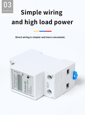 Glomarket Wifi Tuya/Smart Life App điều khiển từ xa Smart Circuit Protector Relay Device Switch Breaker Energy Meter
