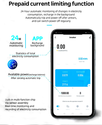 Glomarket Bộ ngắt mạch Wifi Smart Switch Tuya Smart 1p 2p 3p 4p Hệ thống nhà thông minh mạch điện 4P MCB Bộ ngắt mạch thông minh