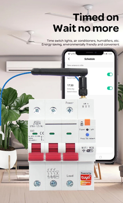Glomarket Bộ ngắt mạch Wifi Smart Switch Tuya Smart 1p 2p 3p 4p Hệ thống nhà thông minh mạch điện 4P MCB Bộ ngắt mạch thông minh