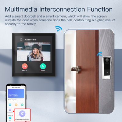 Glomarket Tuya Smart 4 inch đa chức năng màn hình cảm ứng bảng điều khiển Alexa Voice Zigbee Central Control