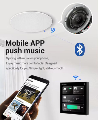 Glomarket Bảng điều khiển nhà thông minh màn hình cảm ứng 4 Inch đa chức năng WiFi Home nền âm nhạc hệ thống Tuya Zigbee Gateway
