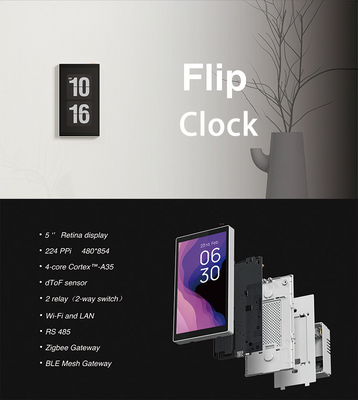 Glomarket Tuya 5 Inch Wifi Zigbee Gateway Smart Home Control Panel đa chức năng Music Wall Touch Screen Trung tâm Tuya