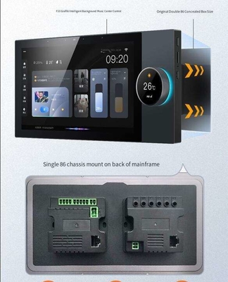 Glomarket Tuya 10 Inch Central Control Panel With Music Play 2 Gang Relay 2 Way Speaker Sản phẩm gia đình thông minh đa chức năng