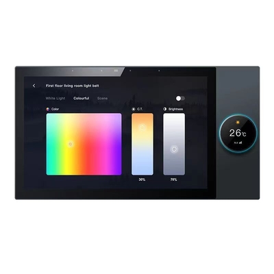 Glomarket Tuya 10 Inch Central Control Panel With Music Play 2 Gang Relay 2 Way Speaker Sản phẩm gia đình thông minh đa chức năng