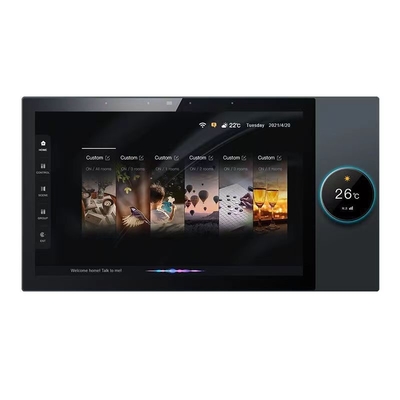 Glomarket Tuya 10 Inch Central Control Panel With Music Play 2 Gang Relay 2 Way Speaker Sản phẩm gia đình thông minh đa chức năng