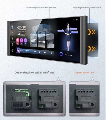 Glomarket 12 inch Multi-function Music Host màn hình cảm ứng Zigbee Gateway Bức tường Bảng điều khiển trung tâm cho màn hình thông minh