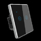 Kim loại Bezel Tuya Công tắc thông minh 600W 2 Gang Touch Dimmer App Điều khiển bằng giọng nói