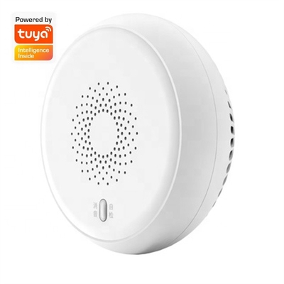 Vỏ nhựa Báo động thông minh Máy dò khói Zigbee Cảm biến gia đình điều khiển ứng dụng Tuya