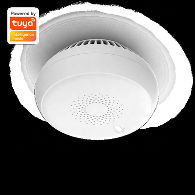 Vỏ nhựa Báo động thông minh Máy dò khói Zigbee Cảm biến gia đình điều khiển ứng dụng Tuya