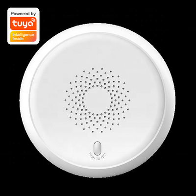Vỏ nhựa Báo động thông minh Máy dò khói Zigbee Cảm biến gia đình điều khiển ứng dụng Tuya