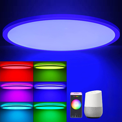 Đèn trần thông minh 24w Tuya Điều khiển từ xa đầy màu sắc Rgb Led Âm nhạc hiện đại